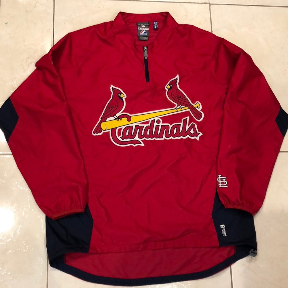 Cardinals cool base pull over bomber size Large